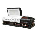 US Style 18ga Steel/Solid Cherry Casket (MW001H)